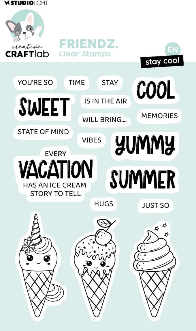 Clear stamps Stay cool - Friendz nr. 690