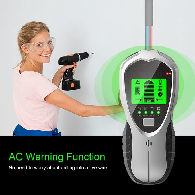 KKmoon Balkzoeker Muurscanner 4-in-1 Multifunctionele Digitale Metaaldetector Draagbare Muur Press Button