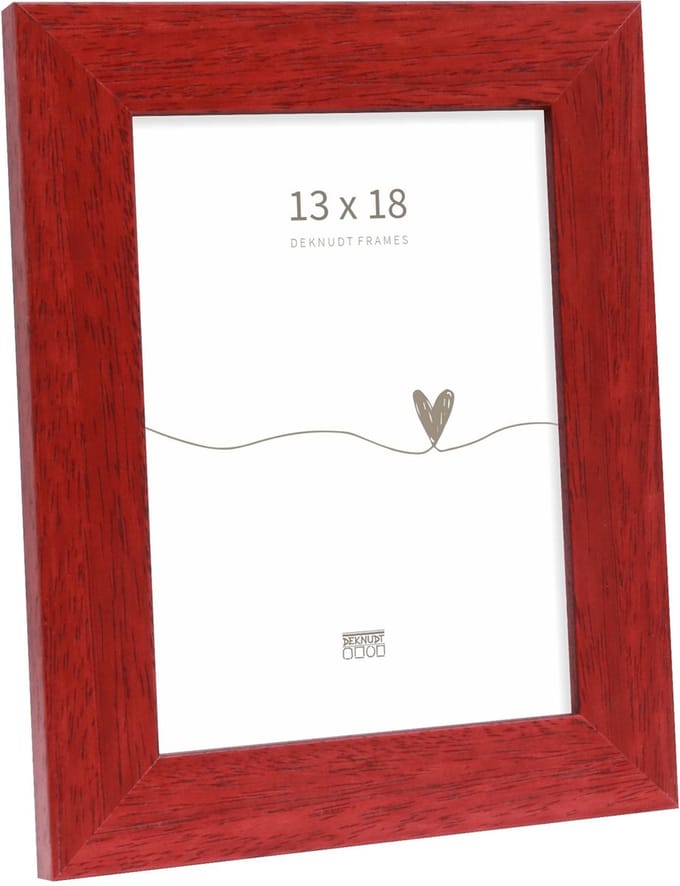 Deknudt Frames fotolijst S226K4 - rood - hout - breed - 13x18 cm