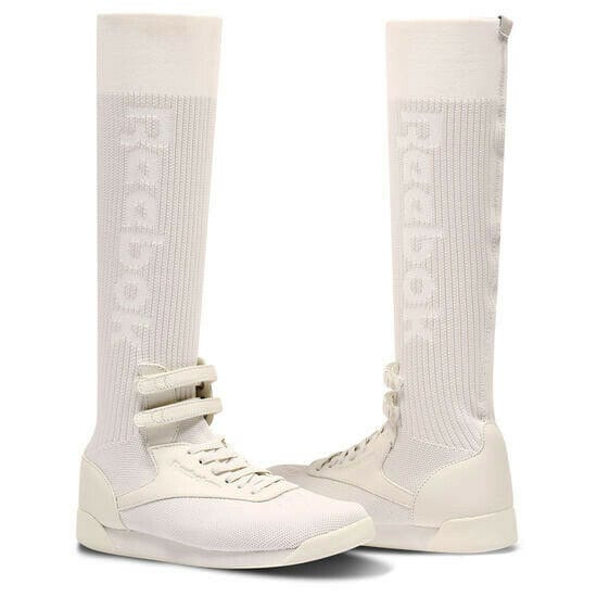 Reebok Classic Freestyle Hi Ultraknit Damestrainers Slip On Schoenen Wit BS8666