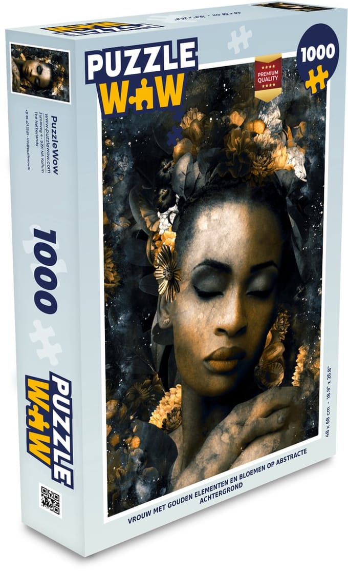 Puzzel Vrouwen - Abstract - Bloemen - Legpuzzel - Puzzel 1000 stukjes volwassenen