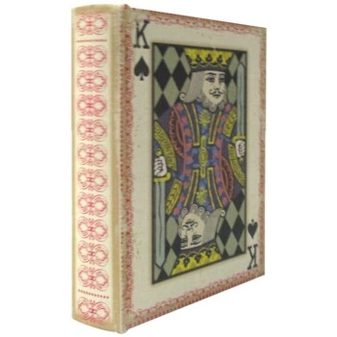 Manden en dozen Signes Grimalt Pokerkaartboekendoos