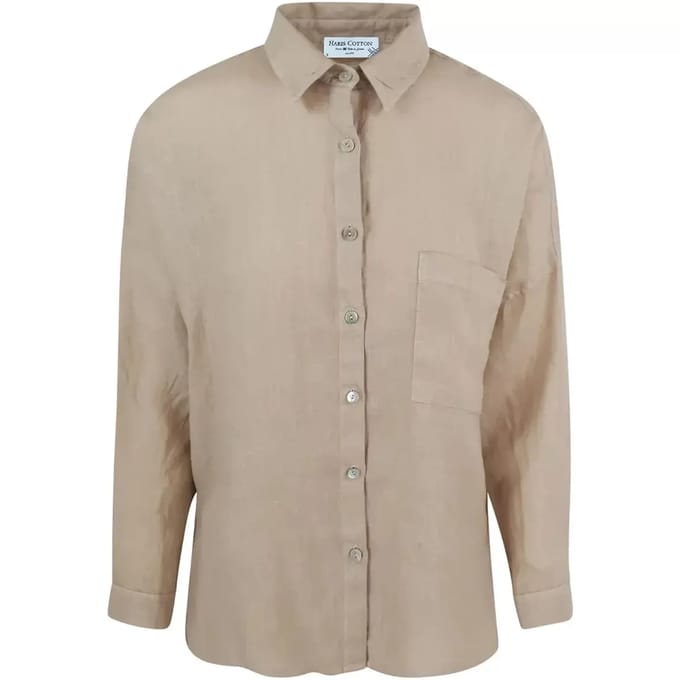 Dameshemd met lange mouwen Haris Cotton