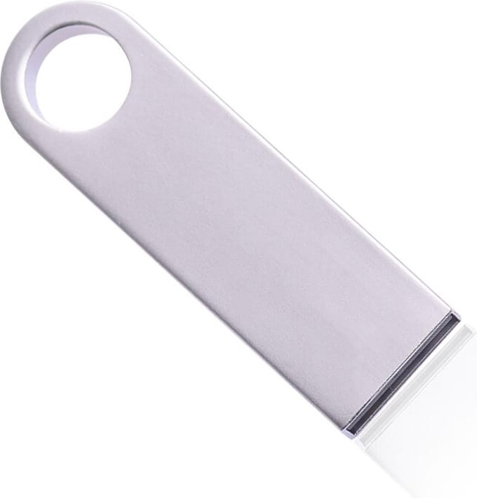 USB stick - 2.0 - 128GB - Leessnelheid: 30 MB/s - Schrijfsnelheid: 15 MB/s - Zilver - Allteq
