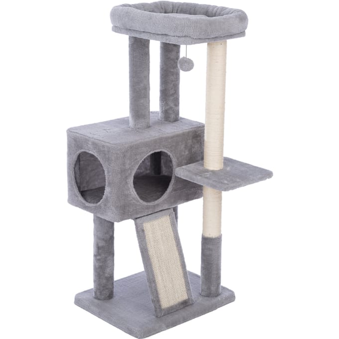 zooplus Basics krabpaal medium grijs kat