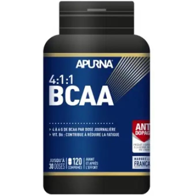 Potje met 120 tabletten Apurna BCAA 4:1:1