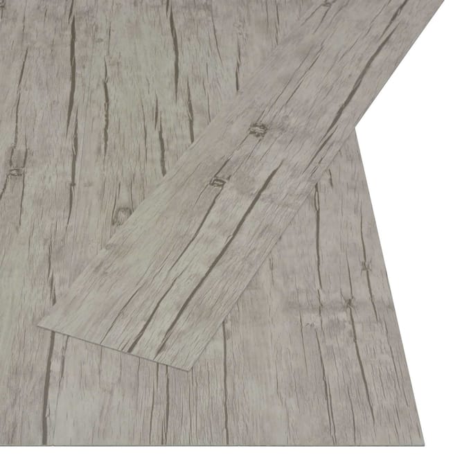 vidaXL - Zelfklevende - Vloerplank - Gewassen - Eik - 4,46 - m² - 32 - st - PVC