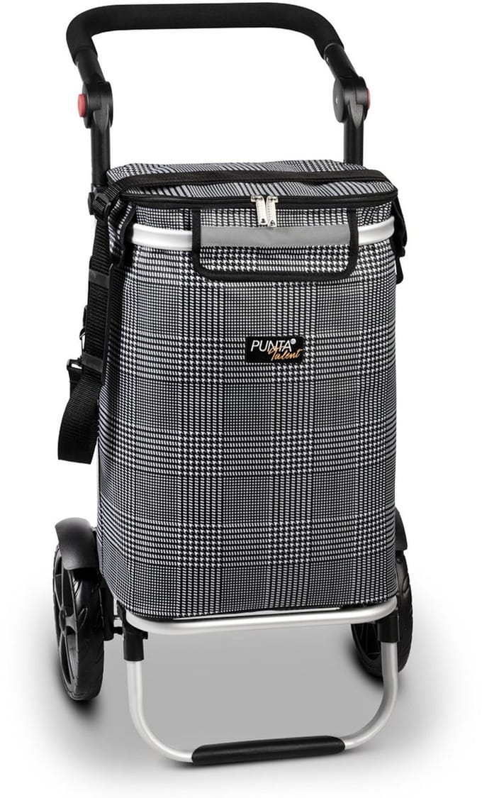 Punta Talent Boodschappenkar / Trolley met Koelvak Zwart-Wit