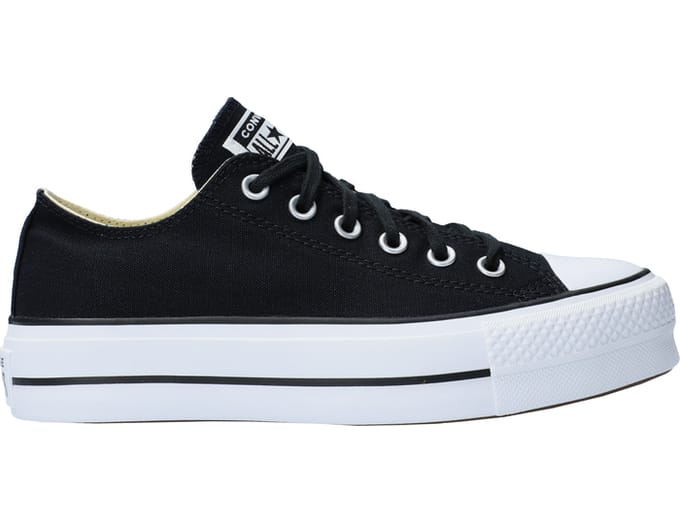 Converse Chuck Taylor All Star Lift Platform Low zwart wit Dames Zwart