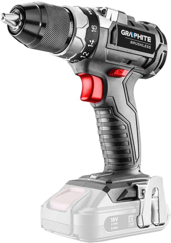 Accu boor/schroefmachine 18v, LI-ION Energy+ 58G019 GRAPHITE