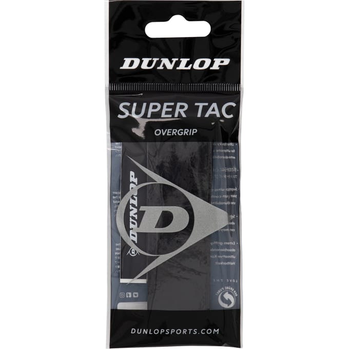 Dunlop D Tac Super Tac Overgrip 1 St. Zwart - Grip - Multi