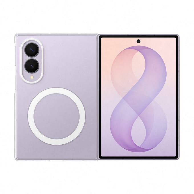 Samsung Galaxy Z Fold 8 Soft Case Back Cover met Magneet Transparant