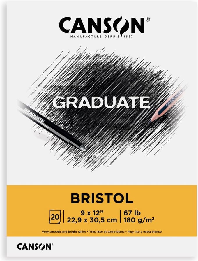 Canson - Graduate Series Bristol Pad - blok 22.9x30.5 cm - C31250P057