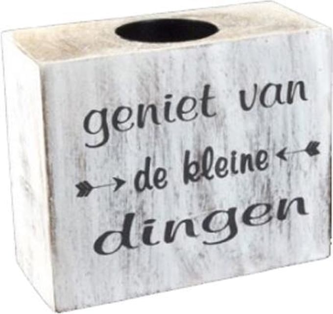 Waxinelichthouder Geniet Van De Kleine Dingen