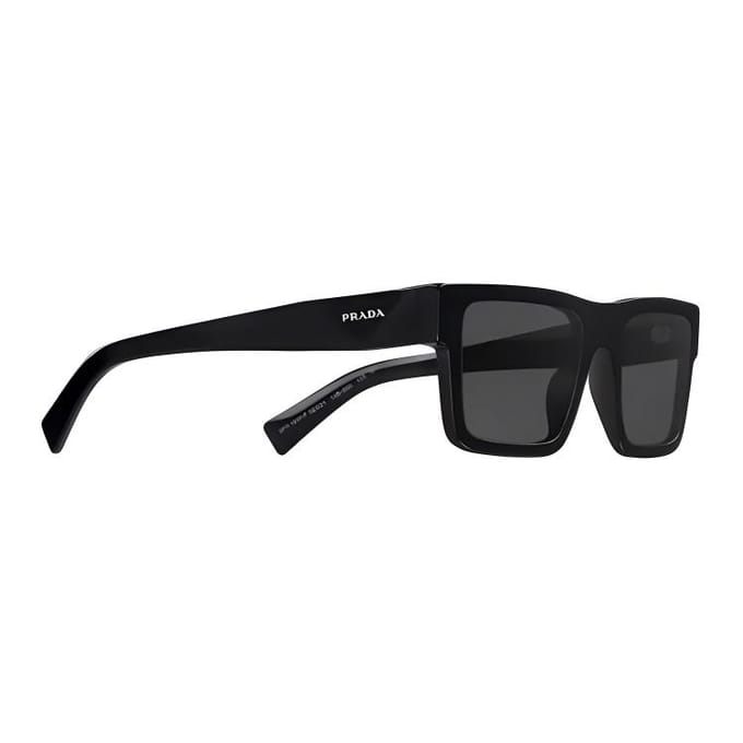 Prada Symbole Acetaat Zonnebril Vierkant Heren zonnebril Zwart Grijs APR19W-E1AB-F05S0-C-052 Basic Packaging-Eyeglass Case+Box black