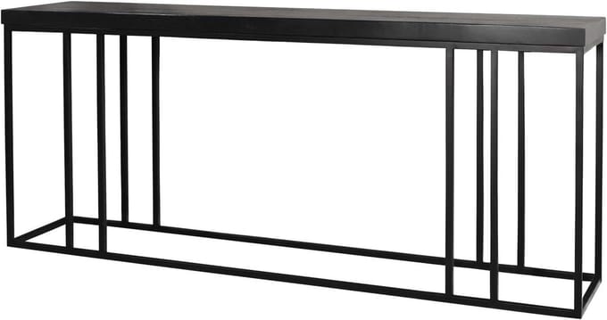 Bijzettafel - Side table - Woonkamer inrichten - Industrieel design - 150cm - Zwart