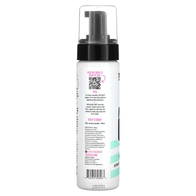 The Doux, Mousse Def, Mousse Texturante, 200 ml (207 ml) black