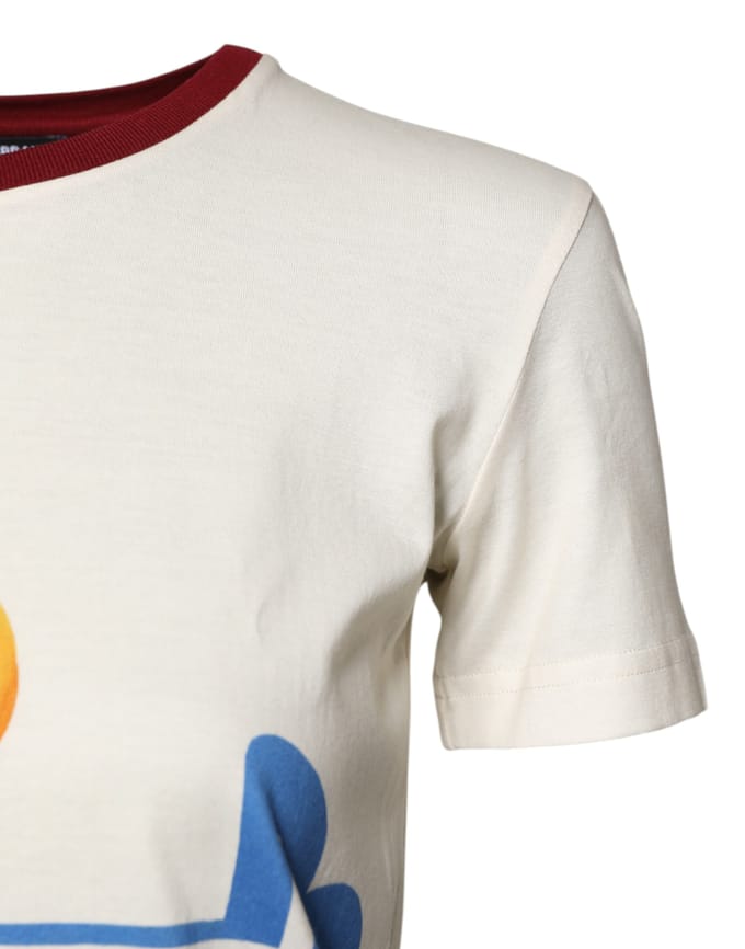 T-shirt met tropische print