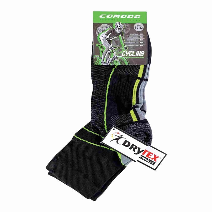 Comodo - Hi Vis Low Cut Fietssokken Heren & Dames