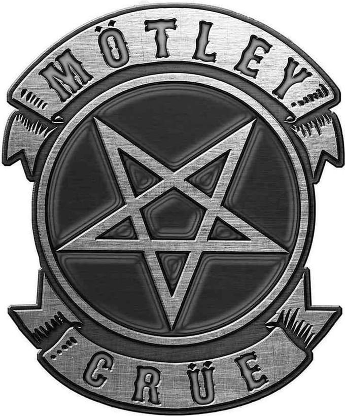 Motley Crue - Pentagram Pin - Zilverkleurig