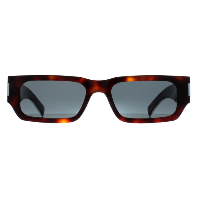 Saint Laurent Rechthoekige Heren Havana Crystal Zwart SL660