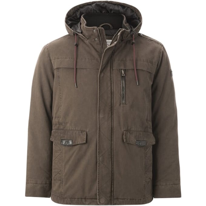 Jan Vanderstorm herren Outdoorjack - 72 - bruin - Plus Size