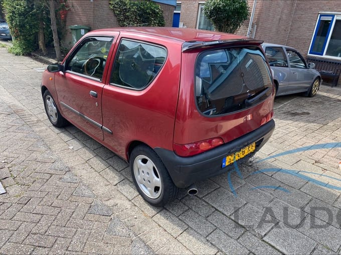 Fiat Seicento spoiler - dakspoiler zwart - pasvorm tbv model VANAF 1998