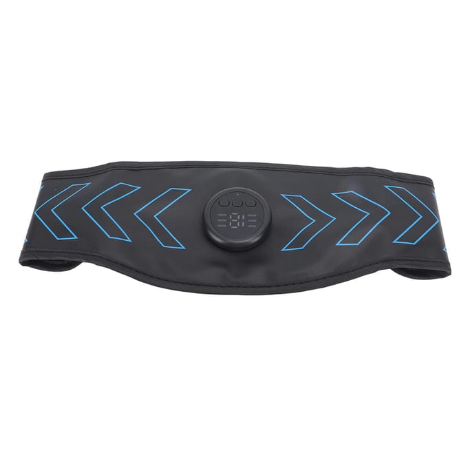 Stimulateur d'abdominaux, entraîneur de muscles abdominaux, 6 modes, stimulateur musculaire abdominal réglable pour exercices à domicile gray