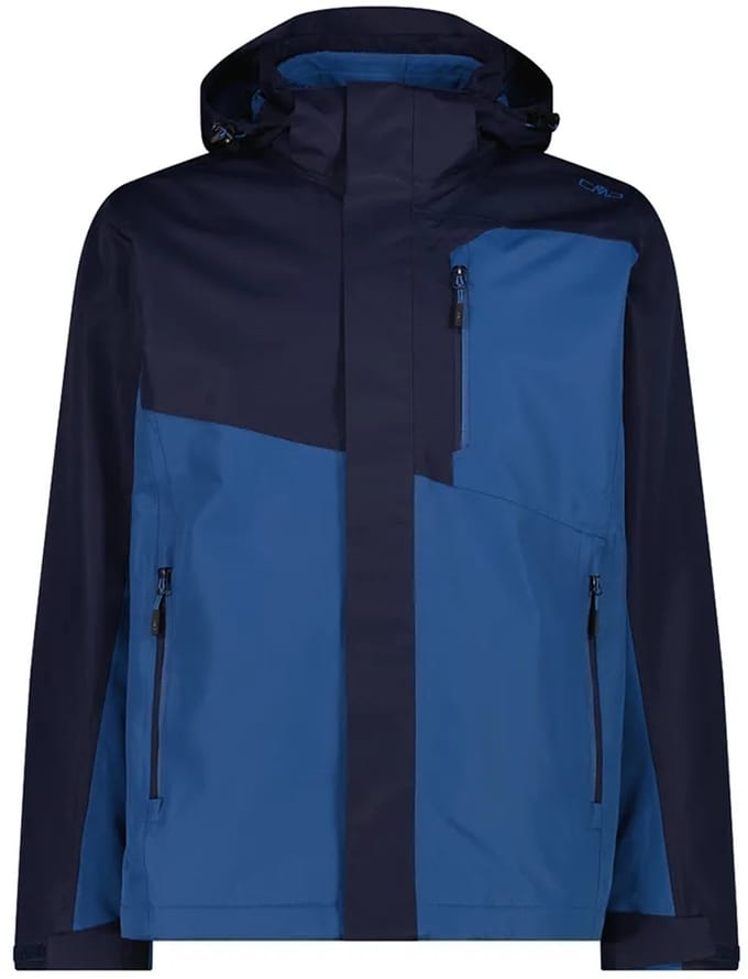 Cmp Zip Hood Detachable Inner 31z1587d Afneembare Jas Blauw L Man