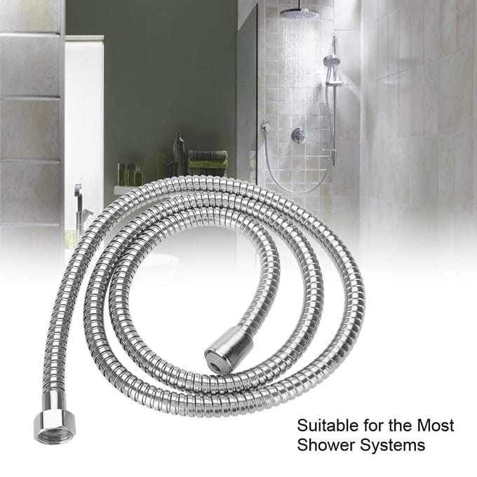 1.5M Flexibele Doucheslang Gladde Aansluiting Waterhoofdleiding Badkamergebruik gray