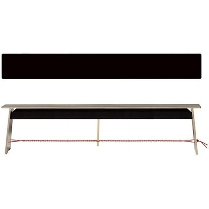 Moormann - Lange Max - Linoleum zwart - rood touw - L