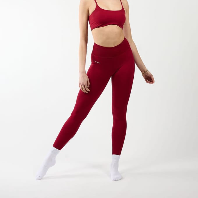 Fittastic Sportswear Scrunch legging Bordeaux red (Beschikbaar in verschillende maten)