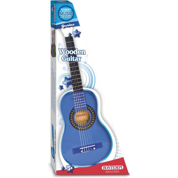 Bontempi - Houten Gitaar Blauw 75 cm
