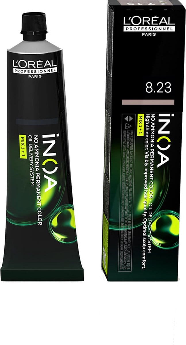 Permanente Kleur L'Oreal Professionnel Paris Inoa Color Nº 8.23 Licht Goudblond (60 g)