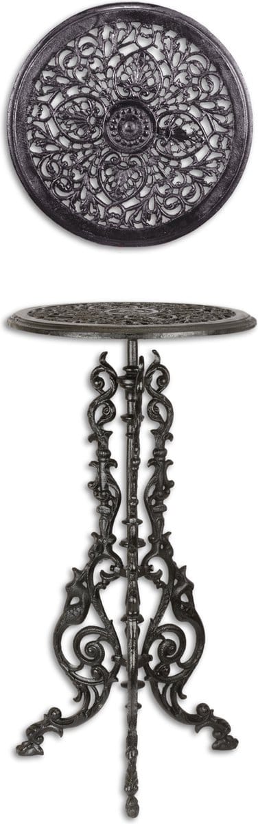 Gietijzeren Planten Tafel Zwart 69 cm hoog