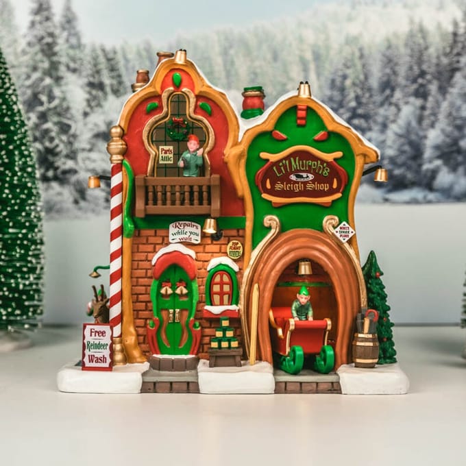 Lemax - Li'l Murph's Sleigh Shop