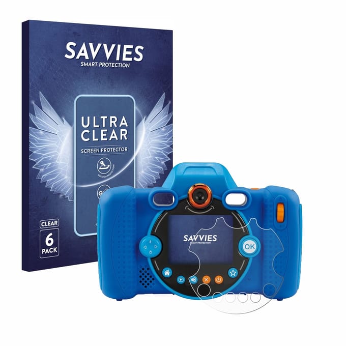 Savvies - Screenprotector voor Vtech Kidizoom Duo FX - Folie Beschermfolie transparant 6 Stuks