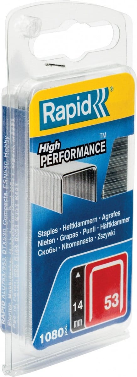 Rapid Staples 53/14 1.08M Galv Blister