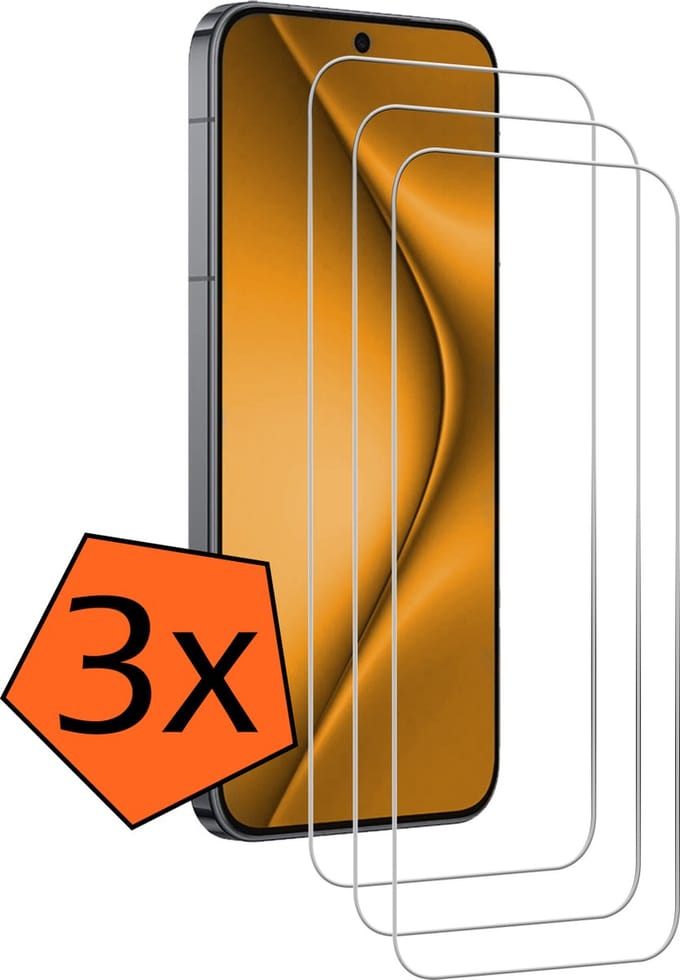 Screenprotector - 3 Stuks - Geschikt voor Huawei Pura 70 Pro - Extra Sterk - Gehard Glas - Beschermglas - Tempered Glass - Screen Protector