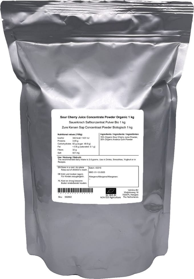 Zure Kersen Sap Concentraat Poeder - 1 Kg - Holyflavours