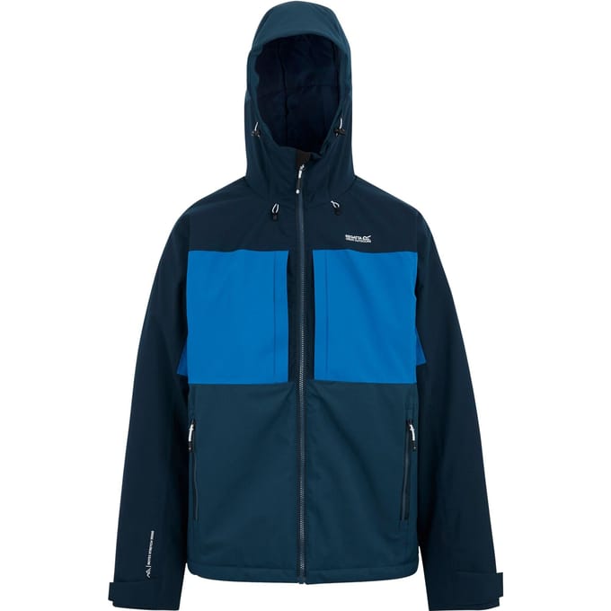 Regatta Heren Maland Geïsoleerde Waterdichte Jas (Snorkelblauw/Navy/Moonlight Denim)