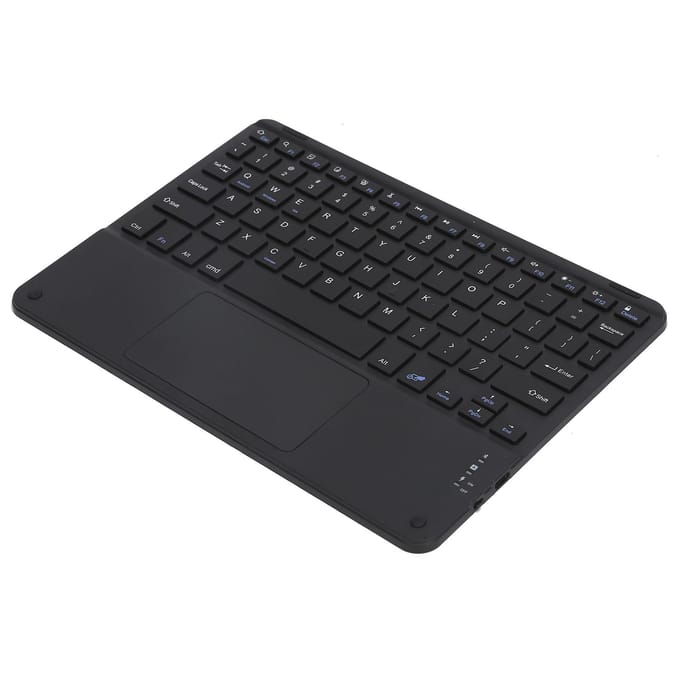Draadloos Bluetooth Toetsenbord Touch Multifunctioneel Externe Computeraccessoires Vierkante Toetskap 10in(Zwart wit