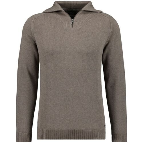 Ragman Trui Cotton Troyer Zip Raglan Sleeve Camel / male