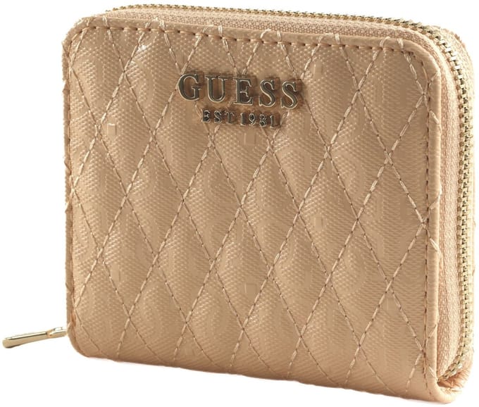 GUESS Portemonnee Betula Small Zip Around Wallet Apricot Abrikoos