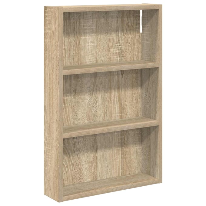 vidaXL - Badkamer - wandkast - Sonoma - Eik - 40 - x - 10 - x - 60,5 - cm