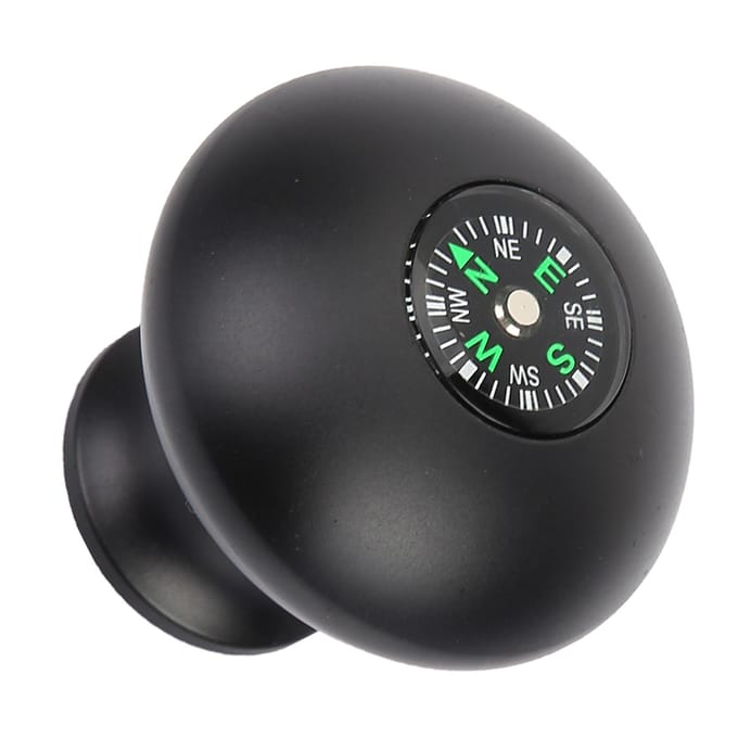 Bâton de trekking universel pour extérieur, monopode, trépied, poignée avec boussole black