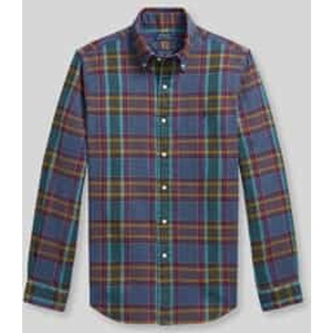 Custom fit vrijetijdsoverhemd van puur katoen