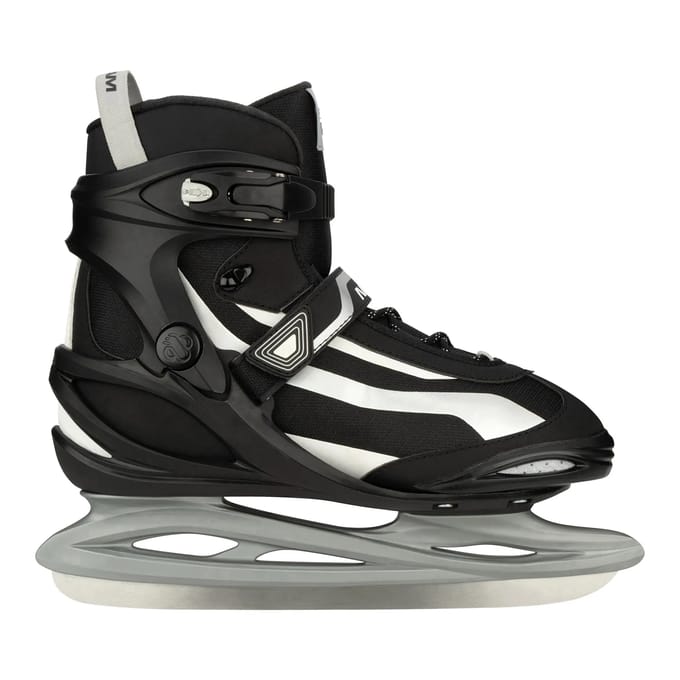 Nijdam IJshockeyschaats - Power Play - Semi-Softboot - Maat 45 - Zwart