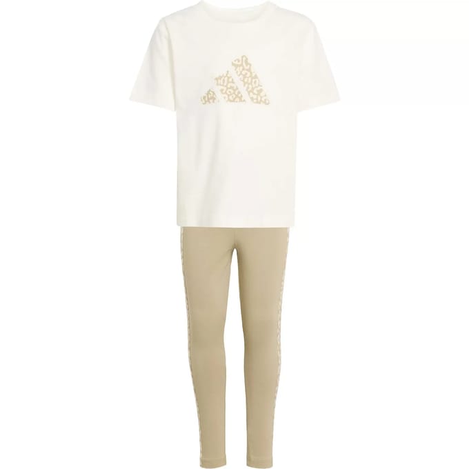 Adidas Seasonals Animal Set Beige,Wit 5-6 Years Meisje