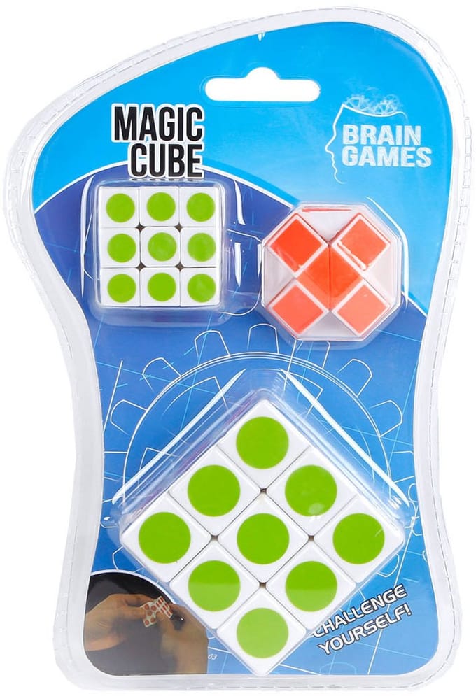 Puzzelkubus set van 3 - Breinbreker speelgoed voor kinderen.